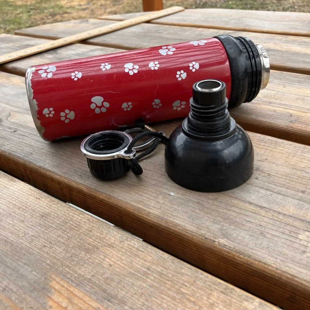 🐾 Guardian Gear Stainless Steel Pet Water Bottle – 24oz 🐾 Roller Ball Nozzle